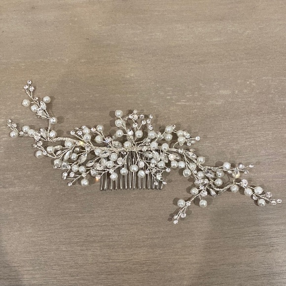 Bridal wedding Hair Piece Comb - Picture 4 of 7